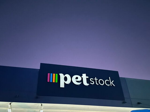Petstock, Mackay, QLD external signage Petstock, Mackay, QLD external signage